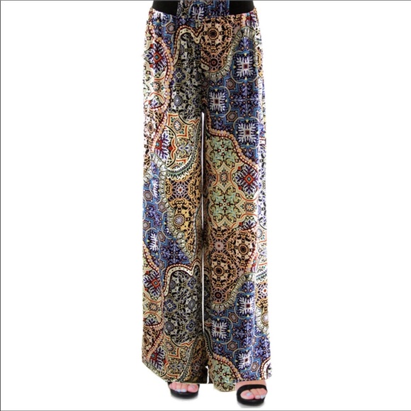 🆕 in women’s Boho palazzo pants Really cute, soft - Picture 11 of 13